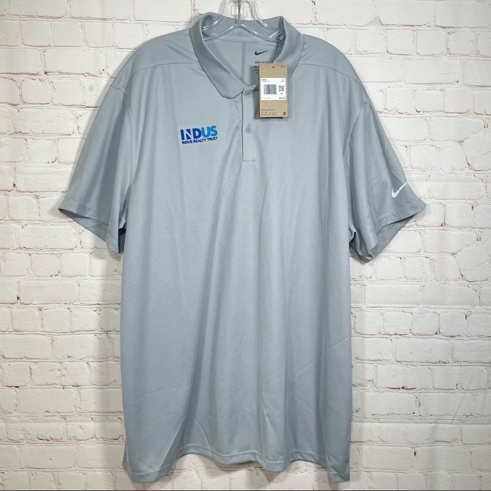 Nike Dri Fit Golf Victory Golf Polo Mens Size XXL 2XL Gray NWT